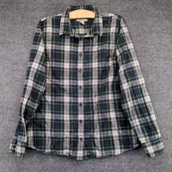 L.L. Bean Men's Slightly Fitted Button Up Shirt Multi Large Long Sleeve Cotton - Picture 2 of 12